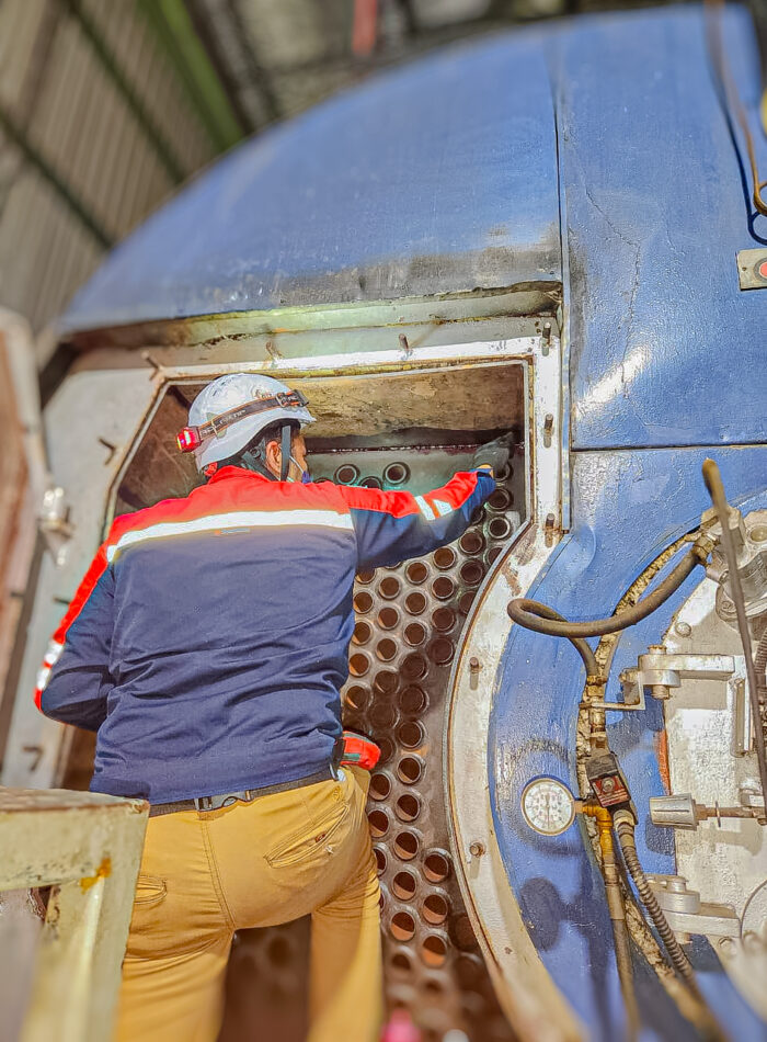steam boiler photo ai blur